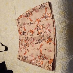 Forever 21 Asian print floral mini skirt size 29